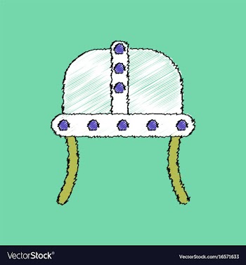 Flat shading style icon ancient helmet vector image