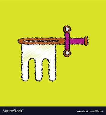 Flat shading style icon ancient weapon sword vector image