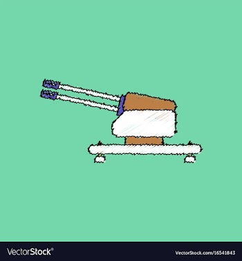 Flat shading style icon anti aircraft gun vector image