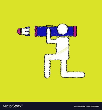 Flat shading style icon anti tank rocket launcher vector image