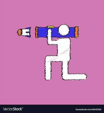 Flat shading style icon anti tank rocket launcher vector image