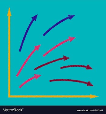 Flat shading style icon arrows vector image