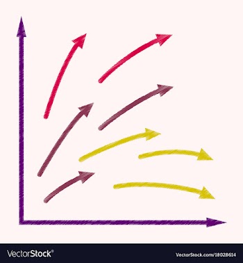 Flat shading style icon arrows vector image