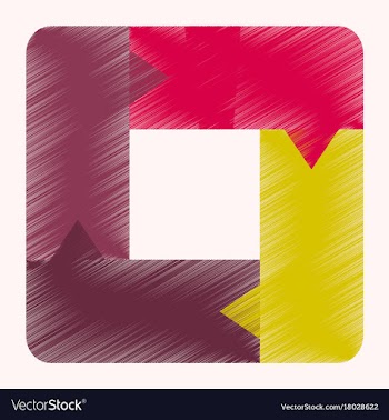 Flat shading style icon arrows vector image