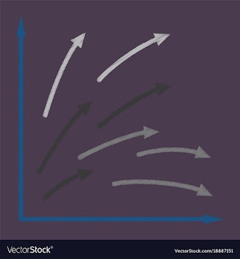 Flat shading style icon arrows vector image