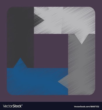 Flat shading style icon arrows vector image