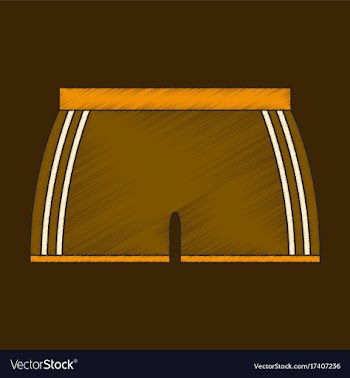 Flat shading style icon athletic shorts vector image