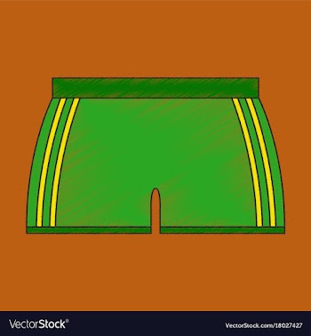 Flat shading style icon athletic shorts vector image