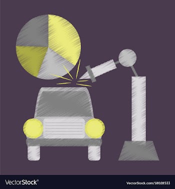 Flat shading style icon automotive industry vector image