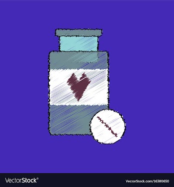 Flat shading style icon bank with pills vector image