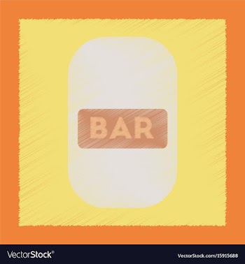 Flat shading style icon bar sign vector image