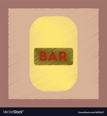 Flat shading style icon bar sign vector image