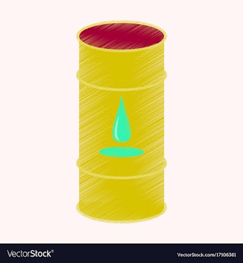 Flat shading style icon barrel of oil vector image
