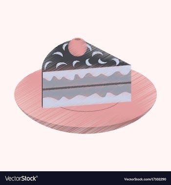 Flat shading style icon berry pie on a plate vector image