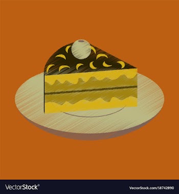 Flat shading style icon berry pie on a plate vector image