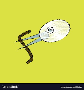 Flat shading style icon bird and worm vector image
