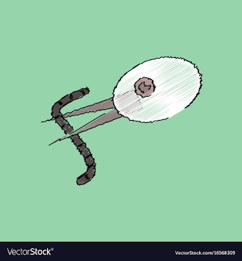 Flat shading style icon bird and worm vector image
