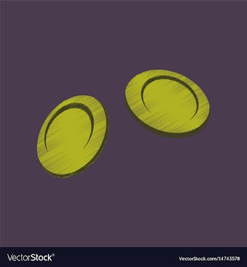 Flat shading style icon blood cells vector image
