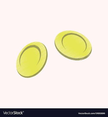 Flat shading style icon blood cells vector image