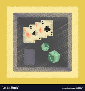 Flat shading style icon board card chip vector image