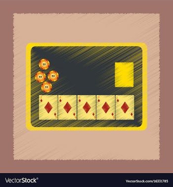 Flat shading style icon board card chip vector image