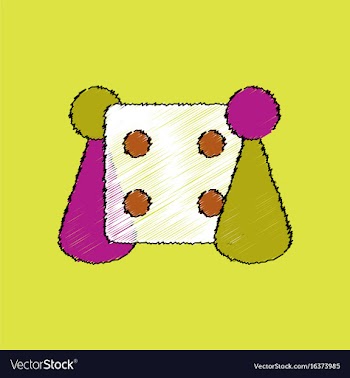Flat shading style icon board game and dice vector image
