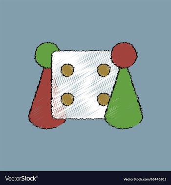 Flat shading style icon board game and dice vector image