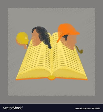 Flat shading style icon book classics vector image