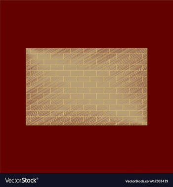 Flat shading style icon brick wall vector image