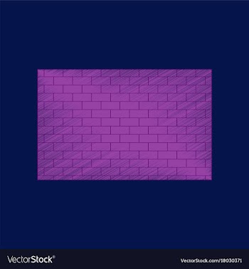 Flat shading style icon brick wall vector image