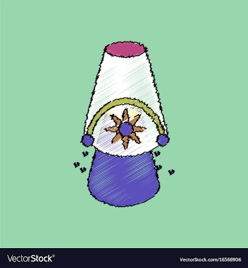 Flat shading style icon bucket and sand vector image