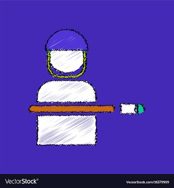Flat shading style icon bullet wounded soldier vector image