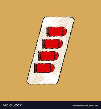 Flat shading style icon bullets in magazine vector image