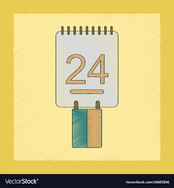 Flat shading style icon calendar Ukraine vector image