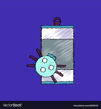 Flat shading style icon canned and spider vector image