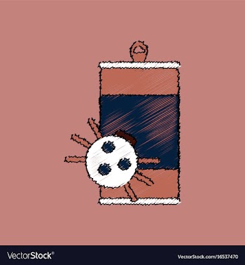 Flat shading style icon canned and spider vector image