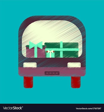 Flat shading style icon car gifts vector image