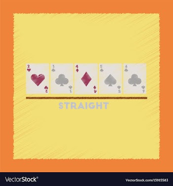 Flat shading style icon cards straight vector image