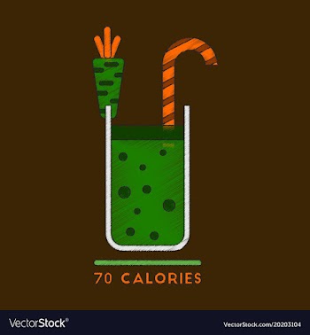 Flat shading style icon carrot smoothies vector image