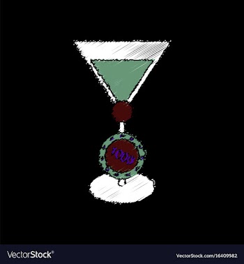 Flat shading style icon casino chip and cocktail vector image