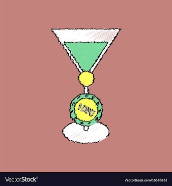 Flat shading style icon casino chip and cocktail vector image