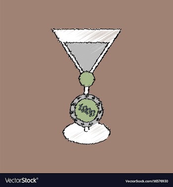 Flat shading style icon casino chip and cocktail vector image