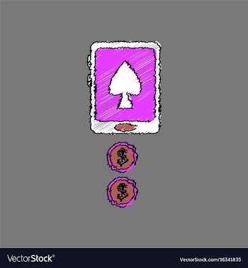 Flat shading style icon casino online vector image