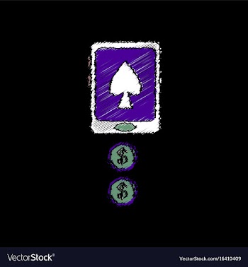 Flat shading style icon casino online vector image