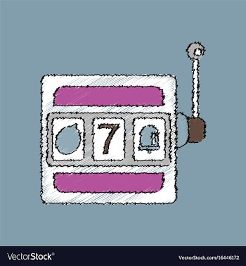 Flat shading style icon casino slot machine vector image