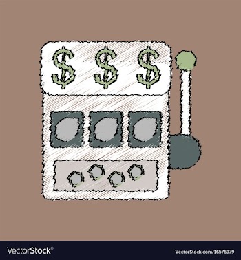 Flat shading style icon casino slot machine vector image