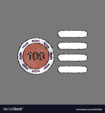 Flat shading style icon casino stuff chip vector image