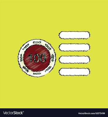 Flat shading style icon casino stuff chip vector image