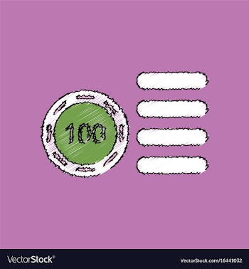 Flat shading style icon casino stuff chip vector image