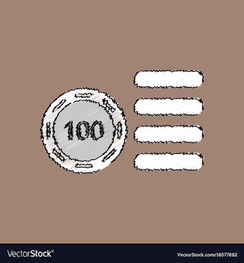 Flat shading style icon casino stuff chip vector image